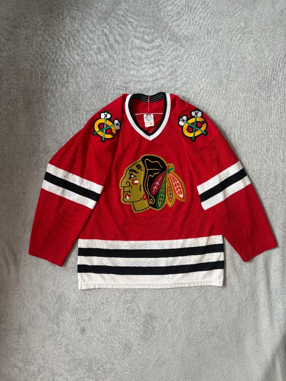 Chicago Blackhawks Hockey Jersey Vintage CCM 90s